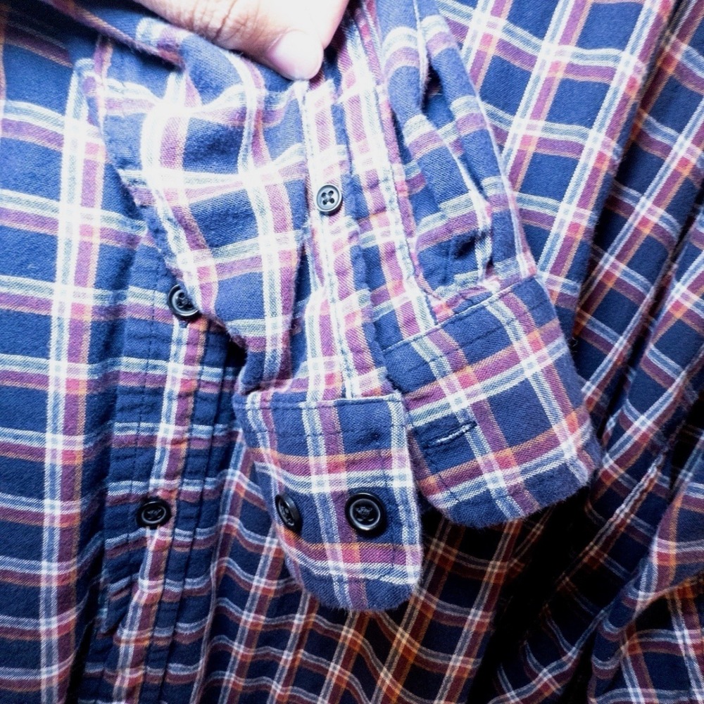 U.S. Polo‎ Assn. XXL Plaid Flannel Shirt Long Sleeve Button Down Casual Gorpcore - Picture 6 of 9